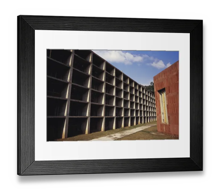 Framed Print : Le Corbusier architecture arts block2
