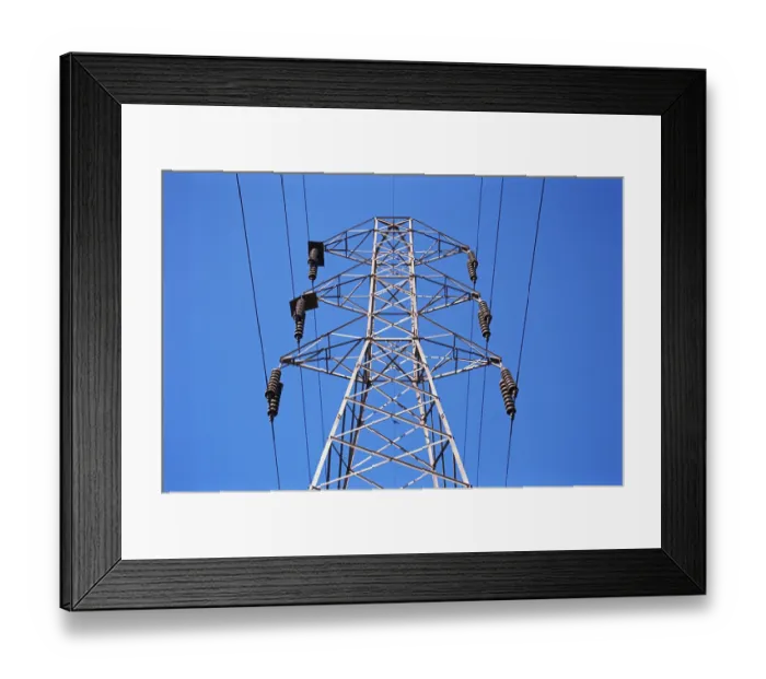 Framed Print : Power Lines Framed Print : Power Lines