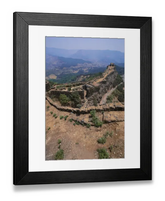 Framed Print : Pratapgad fort Near Mahabaleshwar
