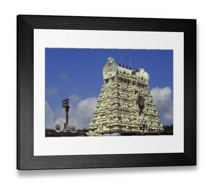 Framed Print : Gopuram of Sri Sthalasayana Perumal temple Maha Vishnu temple