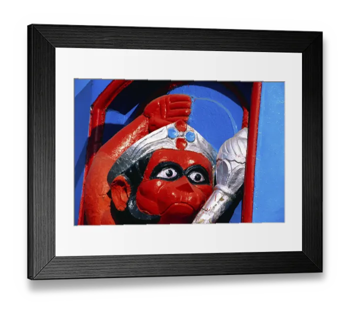 Framed Print : Idol of Hanuman monkey god at Panchvati