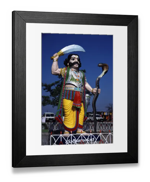 Framed Print : Statue Of Mahisasura, Chamundi Hills