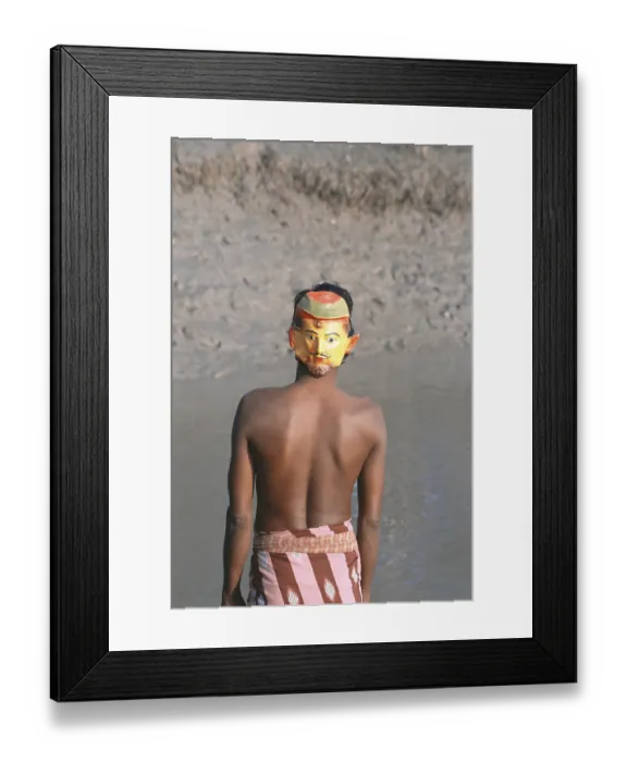 Framed Print : Mask, tiger repelling, Sunderban national park Framed Print : Mask, tiger repelling, Sunderban national park