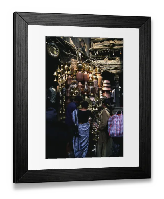Framed Print : Ason market, Kathmandu, Nepal