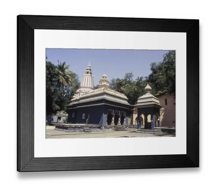 Framed Print : Exterior of Lord Shiva Temple, Baneshwar