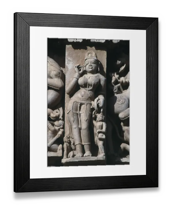 Framed Print : Stone carving on Parshvanatha Temple Framed Print : Stone carving on Parshvanatha Temple