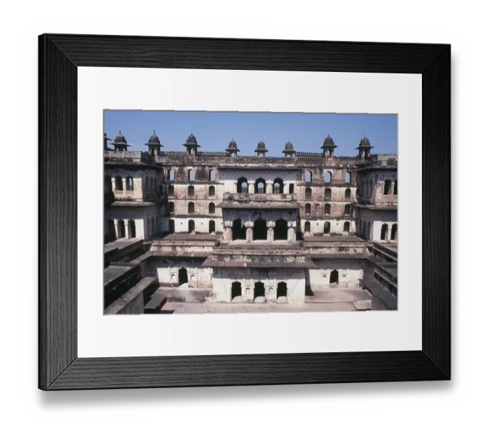 Framed Print : View of Raja Mahal, Orchha, Madhya Pradesh