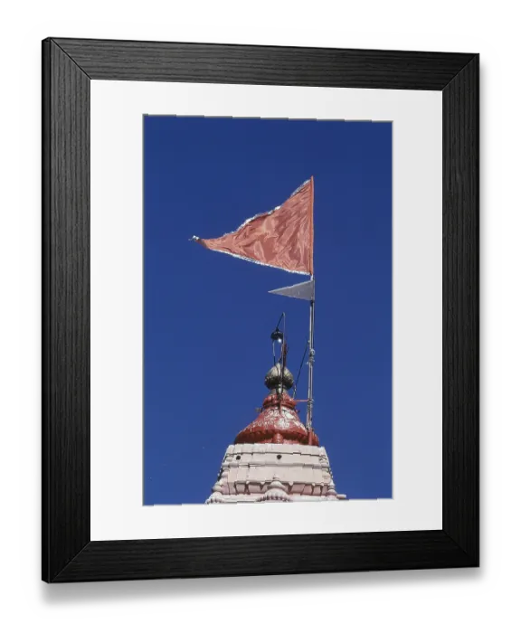 Framed Print : Flag on top of Mahakaleshwar Temple Framed Print : Flag on top of Mahakaleshwar Temple