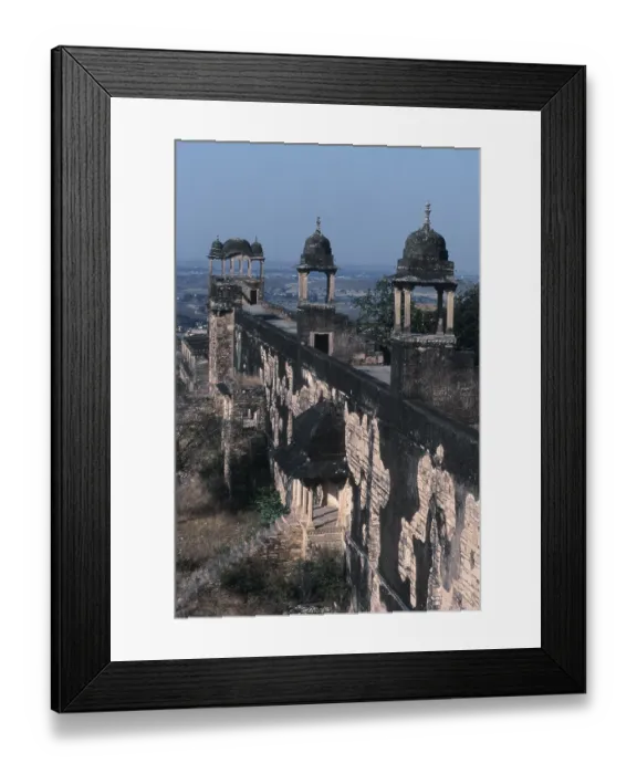 Framed Print : Structure of Gwalior Fort from Karan Palace