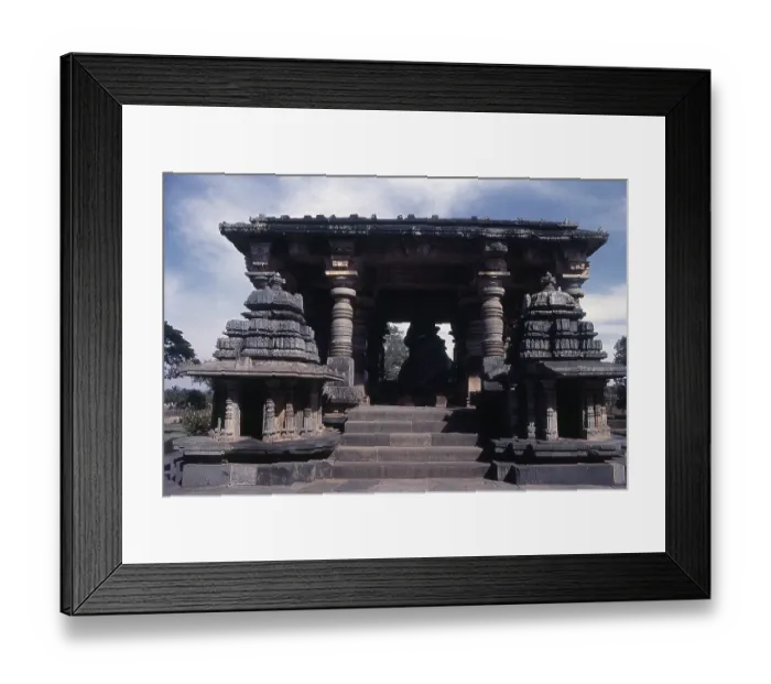 Framed Print : Side temple of Hoysaleswara temple at Halebid Framed Print : Side temple of Hoysaleswara temple at Halebid