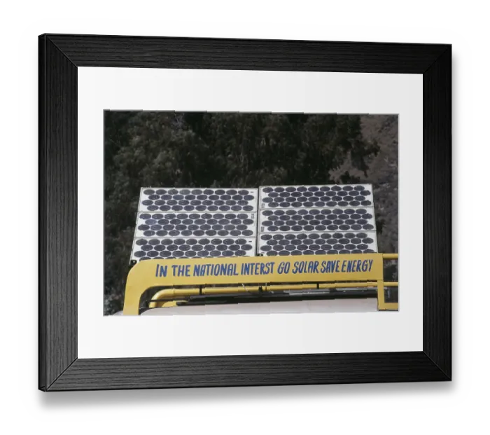 Framed Print : View of solar energy, Kulu, Himachal Pradesh