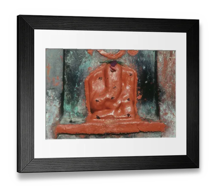 Framed Print : Idol of Lord Ganesh, Jhansi Fort