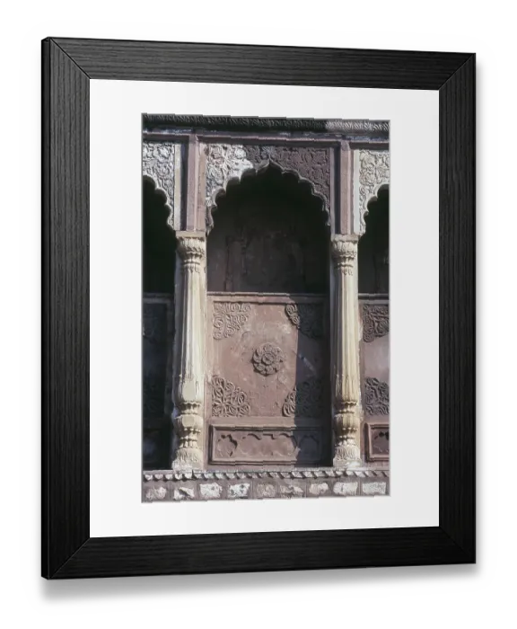 Framed Print : Pillars and arches at Jhansi Fort