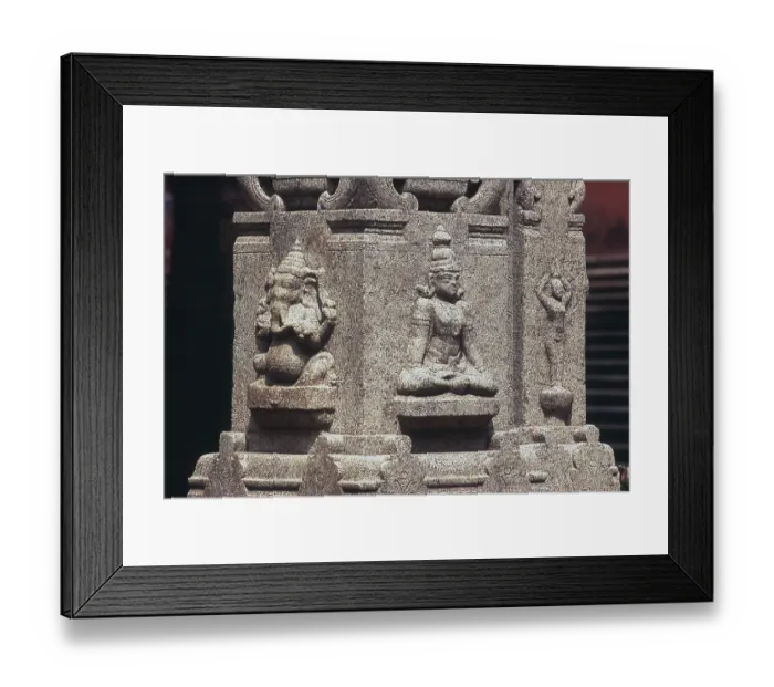 Framed Print : Carved pillar at Government Museum Framed Print : Carved pillar at Government Museum