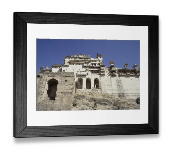 Framed Print : View of Taragarh Fort, Bundi, Rajasthan