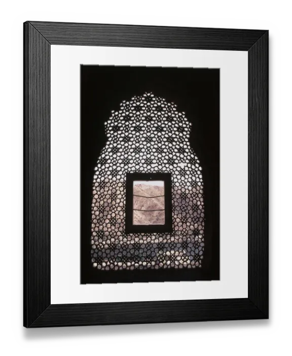 Framed Print : Carved marble jali, Jas Mandir