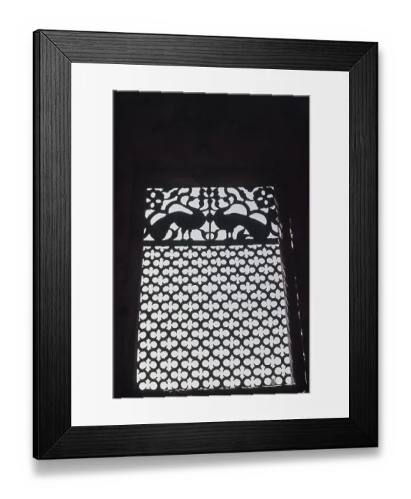 Framed Print : Metal jali at Patwon Ki Haveliyan