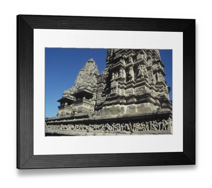 Framed Print : View of Lakshmana Temple, Khajuraho