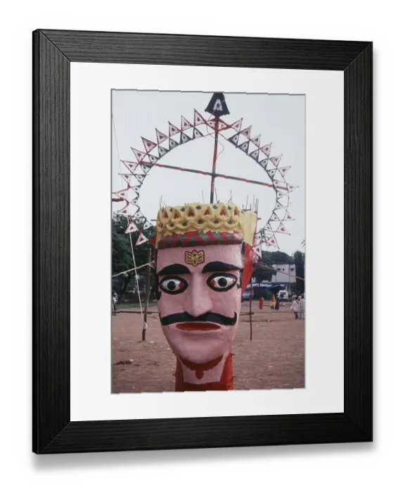 Framed Print : Face of Ravana at Ramleela Utsav in Dadar