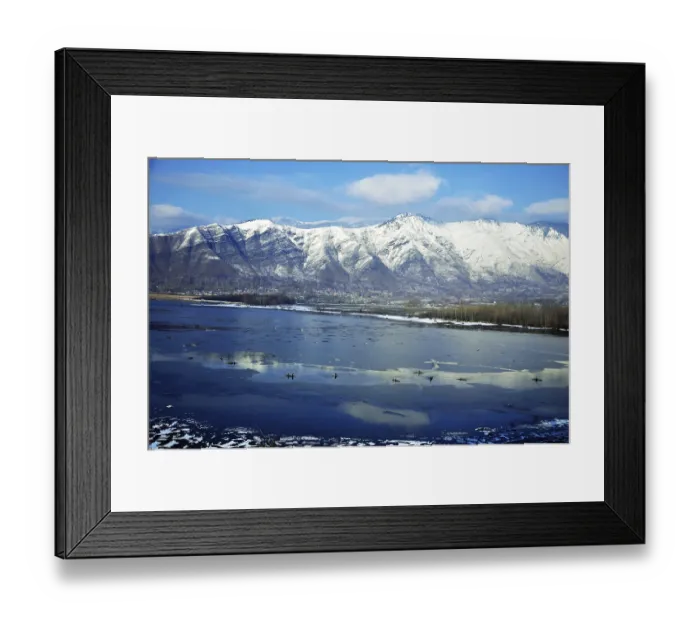 Framed Print : Winter in Kashmir, India, Asia Framed Print : Winter in Kashmir, India, Asia