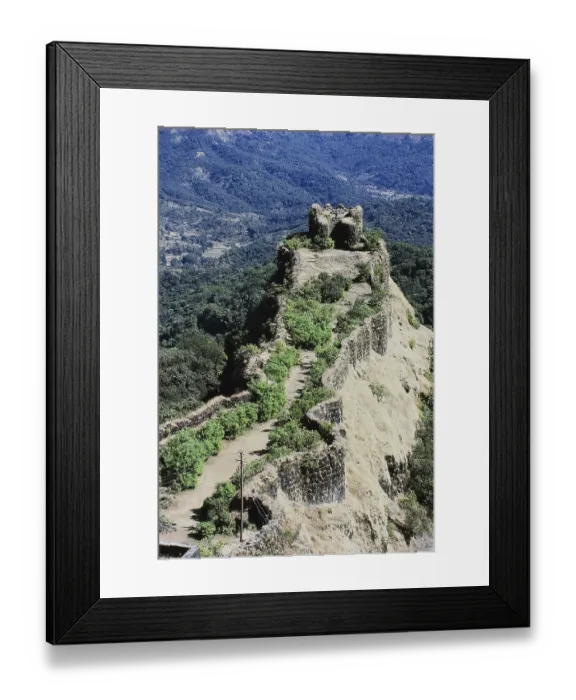 Framed Print : Aerial view of Pratapgarh Fort Framed Print : Aerial view of Pratapgarh Fort
