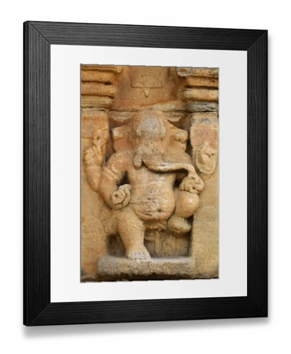 Framed Print : Ganesh relief, Pattadakal temple