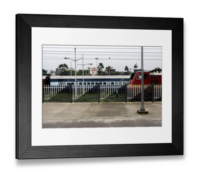 Framed Print : Railway station platform, Tala
