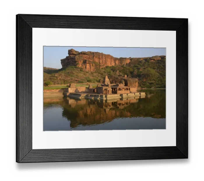 Framed Print : Bhootnath Temple, Agasthya Lake