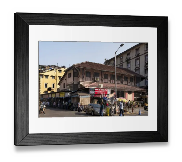 Framed Print : Parsi Fire Temple, Dadabhai Naoroji Road