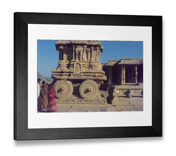 Framed Print : Stone chariot, vittala temple, hampi Framed Print : Stone chariot, vittala temple, hampi
