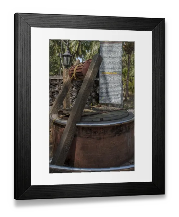 Framed Print : Well at syro Malabar catholic church