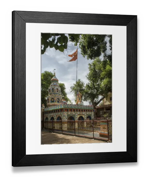 Framed Print : Anjaneya temple, khavatakoppa, karnataka Framed Print : Anjaneya temple, khavatakoppa, karnataka