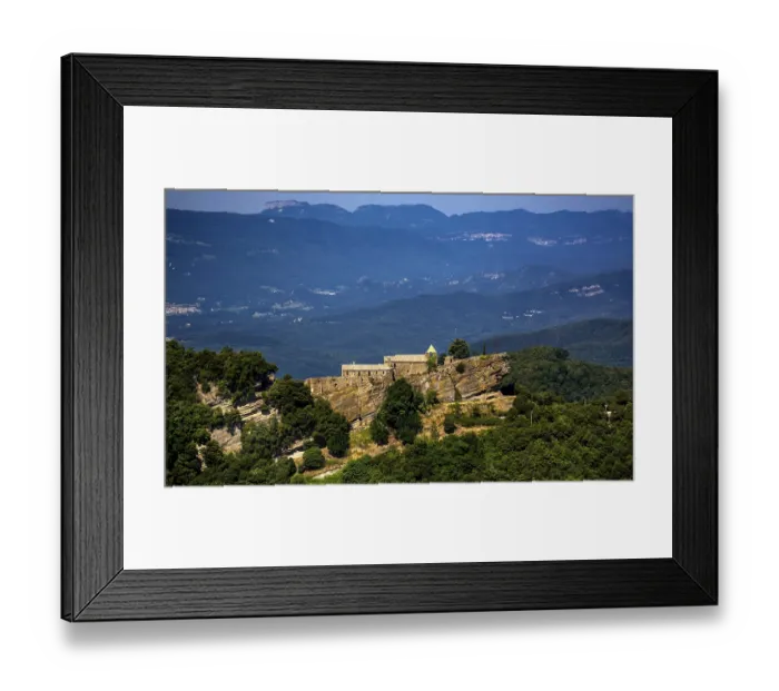 Framed Print : Rocacorba Monastery, Santuari de la Mare de Deu de Rocacorba