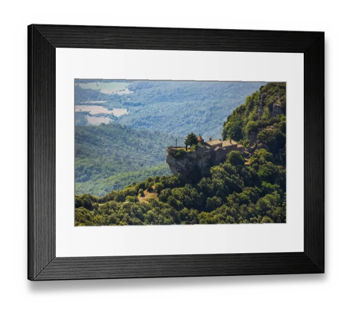 Framed Print : Rocacorba Monastery, Santuari de la Mare de Deu de Rocacorba