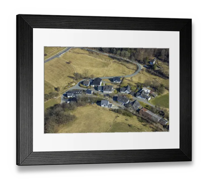 Framed Print : Aerial view, residential area, local view