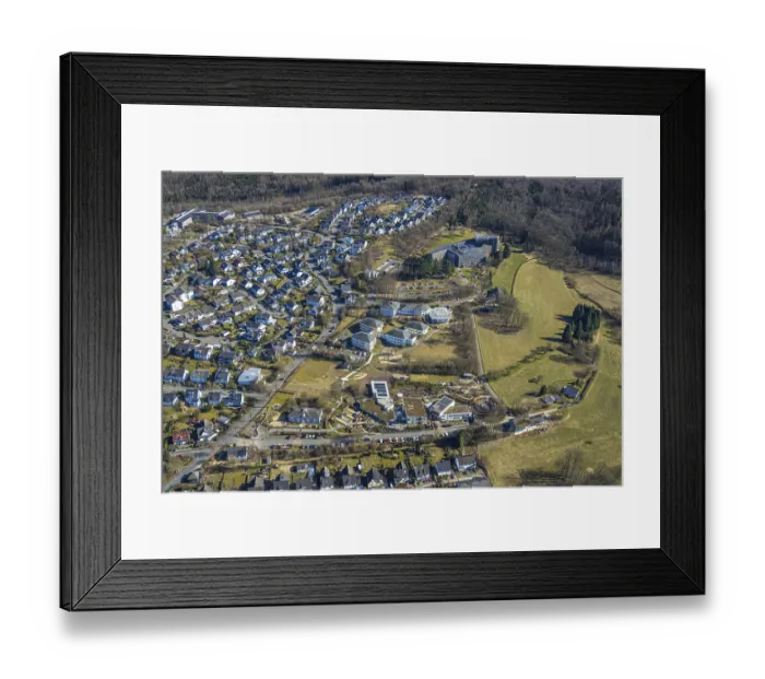 Framed Print : Aerial view, Convent of the Franciscan Sisters of Perpetual Adoration Framed Print : Aerial view, Convent of the Franciscan Sisters of Perpetual Adoration