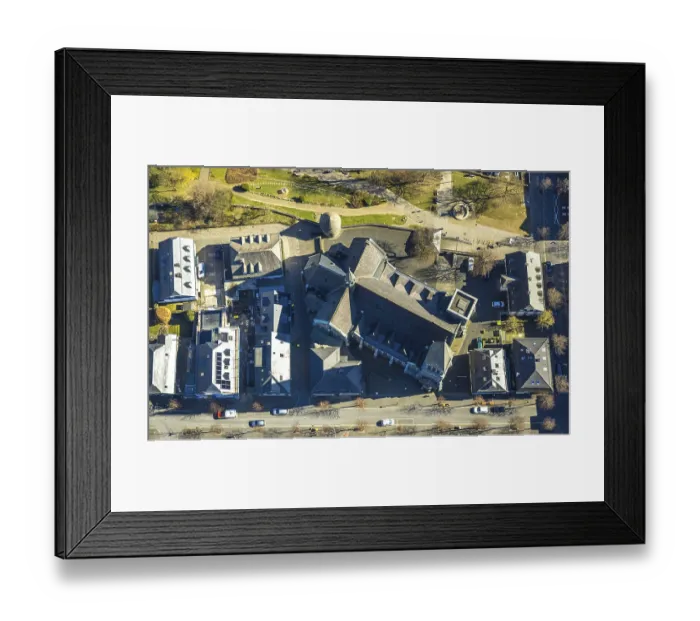 Framed Print : Aerial view, catholic church St Framed Print : Aerial view, catholic church St