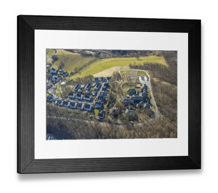 Framed Print : Aerial view, German Red Cross Hospital