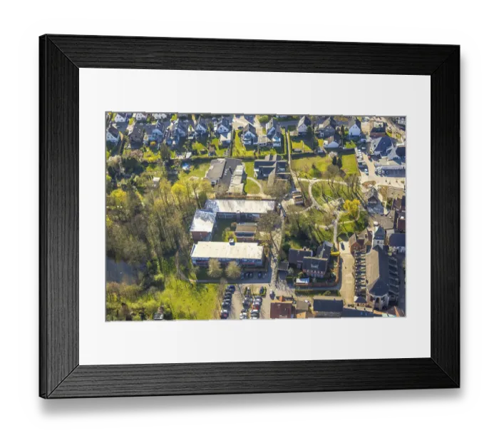 Framed Print : Aerial view, retirement home at Stephanuspark Framed Print : Aerial view, retirement home at Stephanuspark