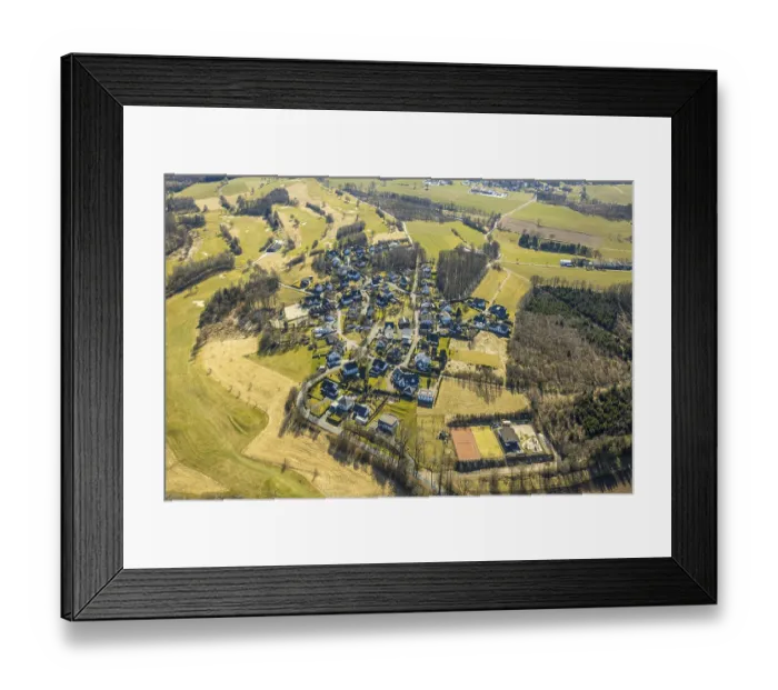 Framed Print : Aerial view, golf course Dornscheid Framed Print : Aerial view, golf course Dornscheid