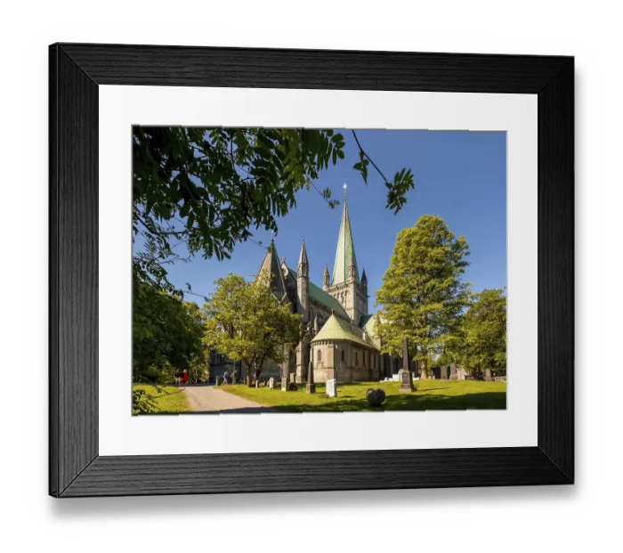 Framed Print : Nidaros Cathedral, Cathedral, Trondheim