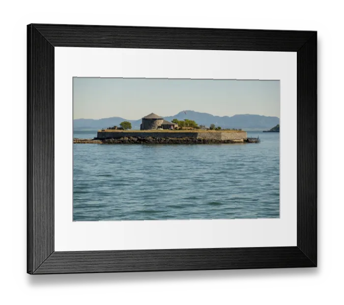 Framed Print : Battery Munkholmen, Munkholmen batteri