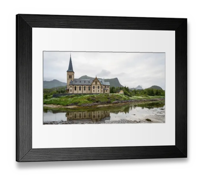Framed Print : Vagan kirke, Vagan church