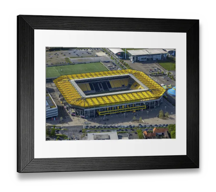 Framed Print : Aerial view, Aachen Tivoli, football stadium in Soers sports park