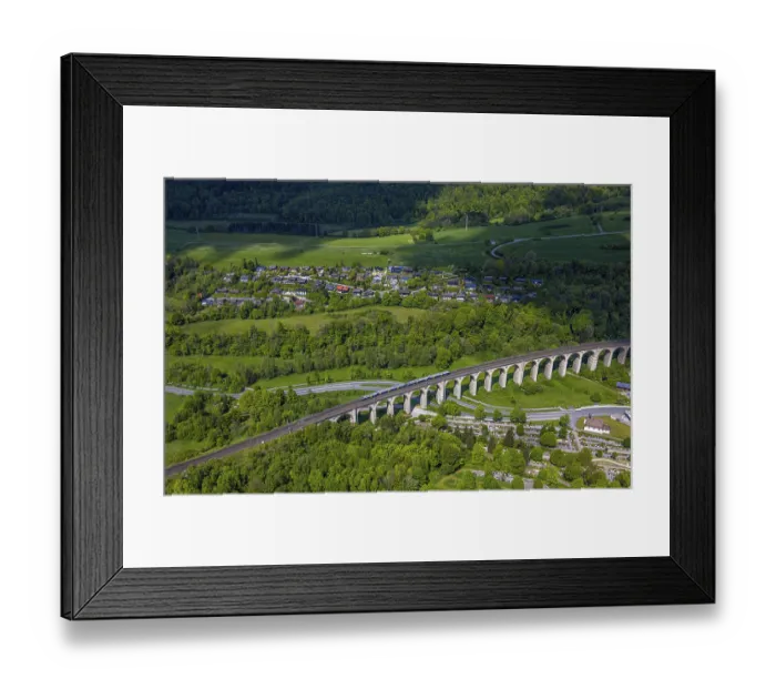 Framed Print : Aerial view, Altenbekener Viaduct