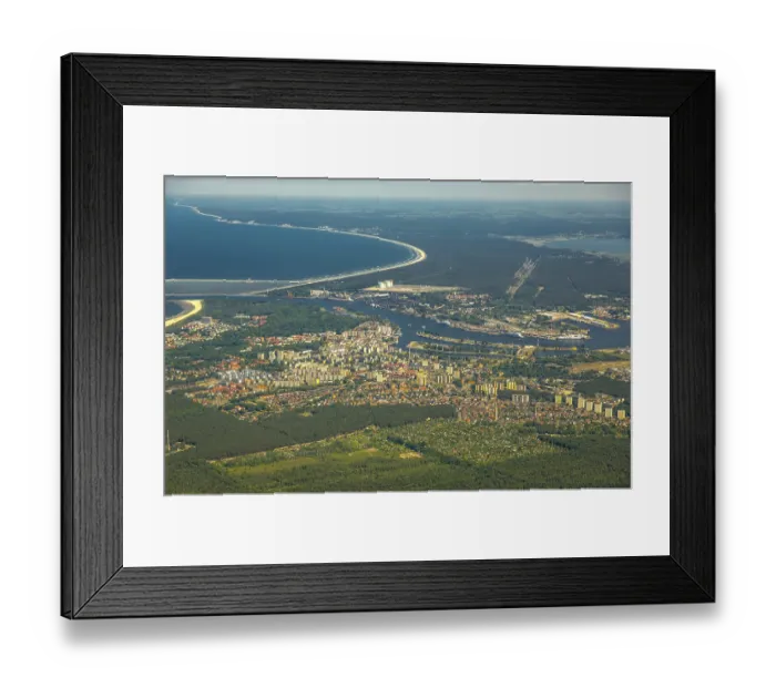 Framed Print : Overview, Baltic Sea coast, Baltic Sea