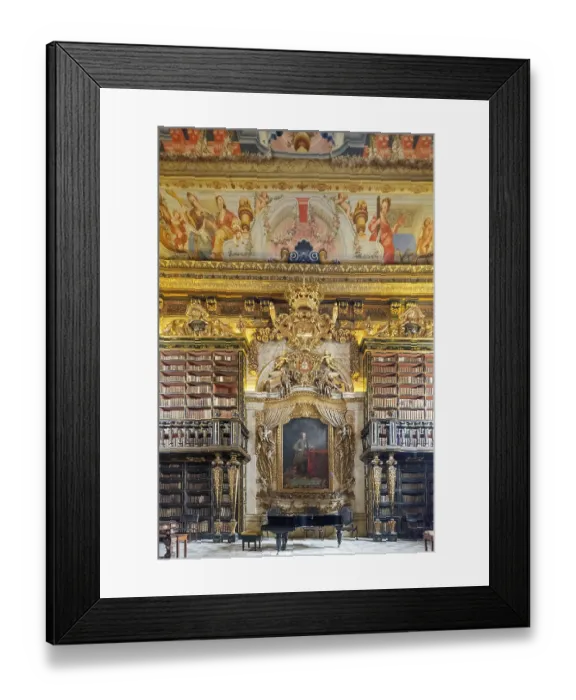 Framed Print : Biblioteca Joanina, historical university library