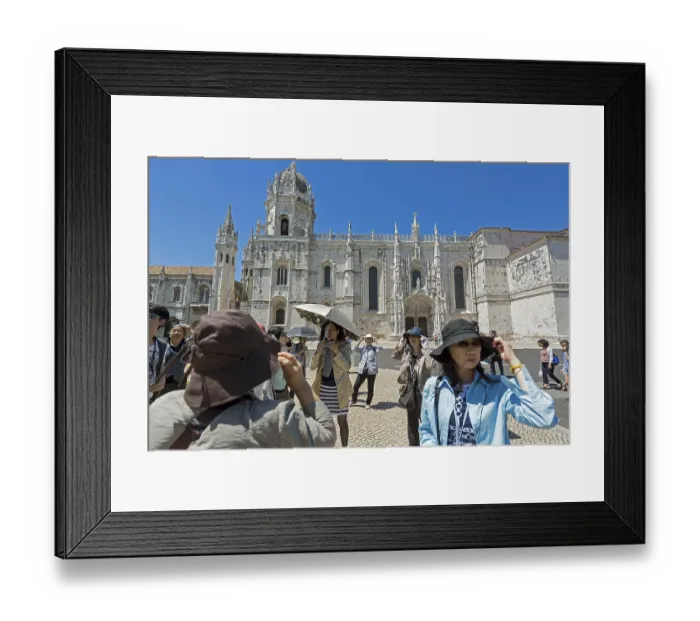 Framed Print : Japanese tourists in front of the Mosteiro dos Jeronimos Framed Print : Japanese tourists in front of the Mosteiro dos Jeronimos