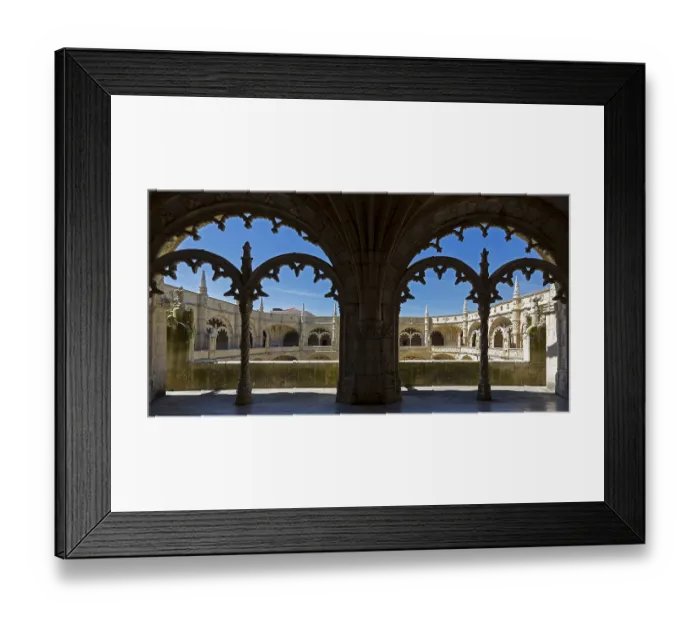 Framed Print : Manueline Cloister of Joao de Castilhos