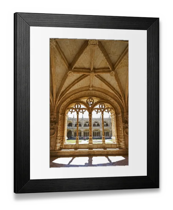 Framed Print : Manueline Cloister of Joao de Castilhos